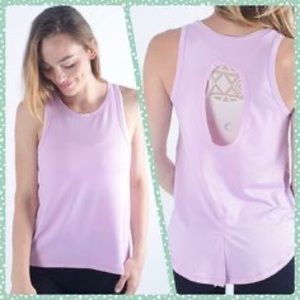 Zyia Pink Mesh Tank Size S EUC